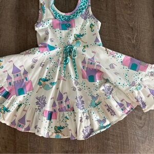 Mermaid Castle Print Dress